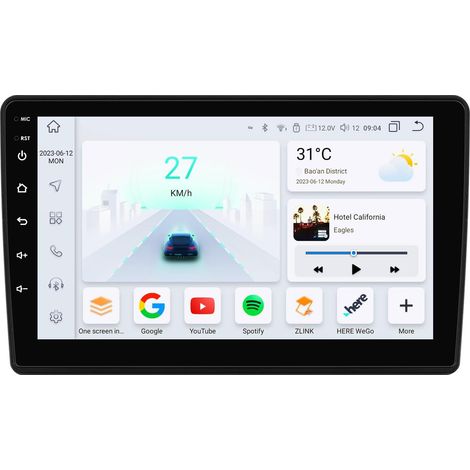 Android 13 Autoradio 9 Zoll 8 Core Touchscreen für Citroen Jumper II/Peugeot Boxer II/Fiat Ducato 2006–2022, kabelloses WiFi, Android Auto und kabelloses Carplay, Bluetooth, WiFi, 4G, GPS, RDS, AM/FM