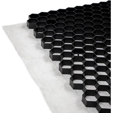 Plaques de gravier et plaques fendues Intergard avec géotextile 120x100cm (1,15m²) (1/5)