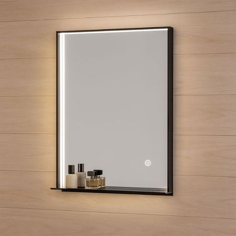 Specchio bagno rettangolare con luce led laterale 70x50 cm (1/5)