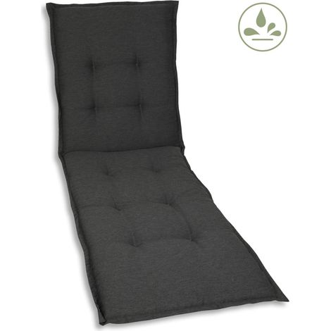 GO-DE Liegen-Auflage 190 cm x 60 cm x 7 cm, grau, anthrazit Auflagen & Hussen (1/3)