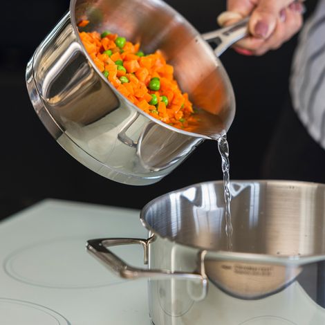 Batterie de cuisine Florina Lumio en acier inoxydable, 9 pièces