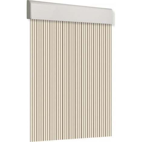 Cortina Puerta PVC 120x210cm Plana Tosca Nº2 Beige-Marrón