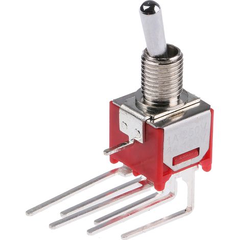 Interrupteur à levier RS PRO, Verrouillable, 2RT, 3 A @ 120 V c.a. ( Prix pour 1 ) (1/3)