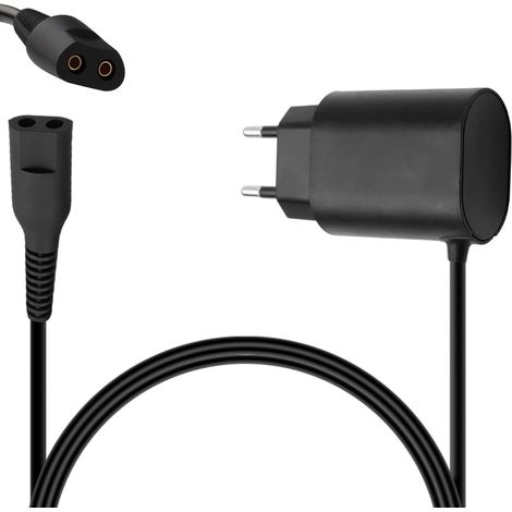 12V/0.4A Chargeur pour Braun Rasoir Électrique S9 S8 S7 S6 S5 S3 S1, 1M Cordon d'Alimentation Secteur, Cordon de Recharge pour Rasoir Braun, Protection Multiple (1/4)