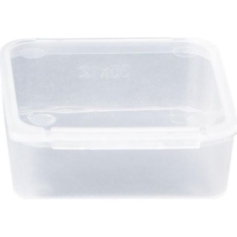 Kleine, quadratische, durchsichtige Aufbewahrungsbox für Mini-Schmuck, Kleinigkeiten für Studentenwohnheime und Koffer (1/5)