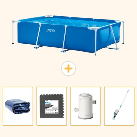 Intex Piscine Tubulaire Rectangulaire - 260x160x65 cm - 5-pièces S141 (1/5)