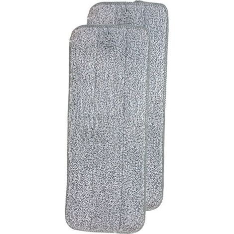 Lot de 2 recharges microfibre VENTEO pour Balai AUTO CLEAN – Lavables et réutilisables – Pour tous types de sols (1/2)