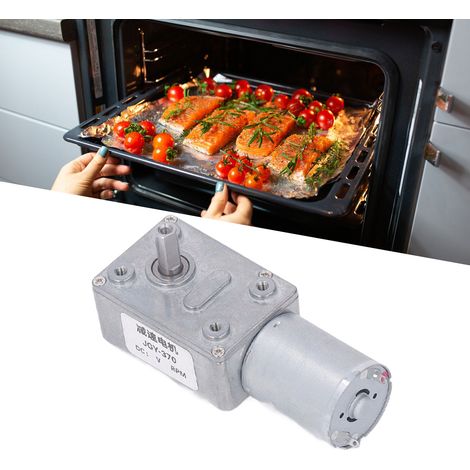 JGY-370 12V 12V reversibler selbsthemmender Schneckengetriebe-Gleichstrommotor, 12mm Einwellenantrieb, niedrige Drehzahl (8 U/min), mit Montagehalterung (1/5)