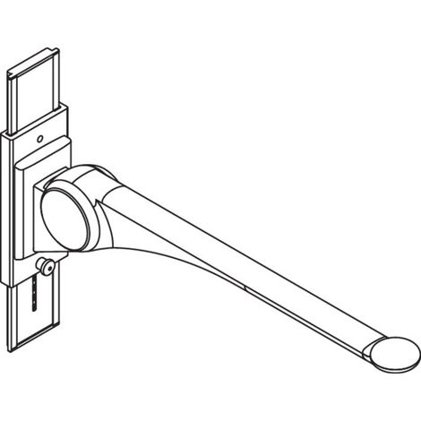 HEWI 802.50.42060 Poignée d'appui rabattable SD Premium, 900 mm (1/2)