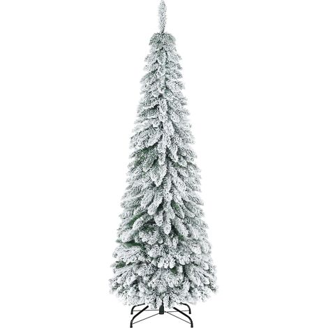 Albero di Natale Artificiale Innevato 180 cm 523 Rami Verde (1/5)