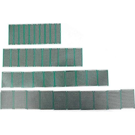 Ensemble de 40 cartes de circuits imprimés électroplaquées double face avec 4 modèles multifonctionnels différents