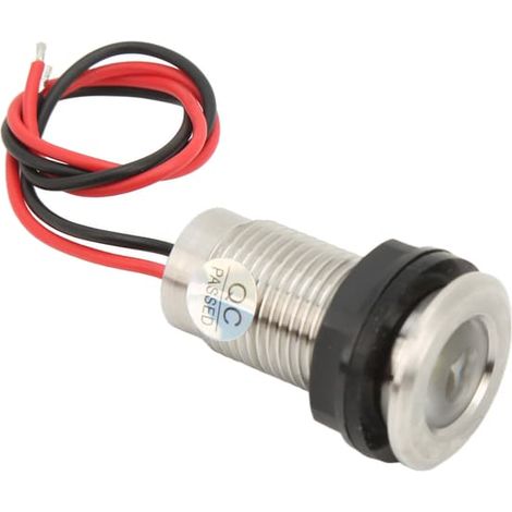 1" Spot encastré pour terrasse, 12-24 V, étanche IP68, acier inoxydable 316, blanc, idéal pour escaliers, patios, piscines et allées. (1/5)