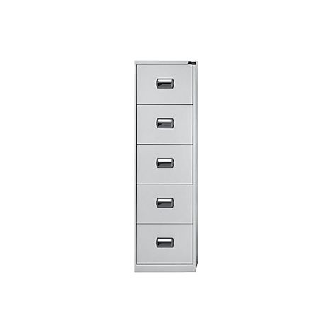 Armario para archivadores colgantes  de 1 vía  5 cajones  gris