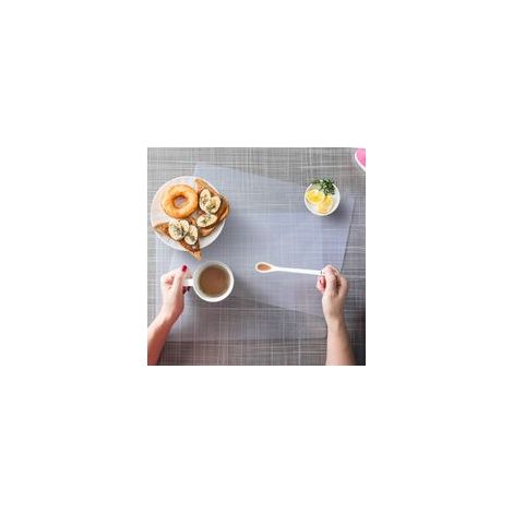 Lot de 5 sets de table en plastique transparent – Protecteur de table pour table de salle à manger, comptoir de cuisine, bureau, table de peinture, étagères – Feuilles de plastique multi-usages (1/5)