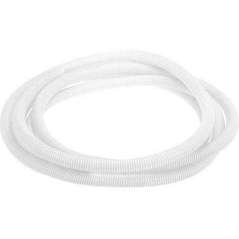 Gaine Fendue pour Câbles 1"(23mm) Diamètre Intérieur 20FT(6m) Gaine pour Fils Résistante À La Chaleur Et Au Froid -40F À 257F Conduit Flexible en Plastique, Blanc (1/5)