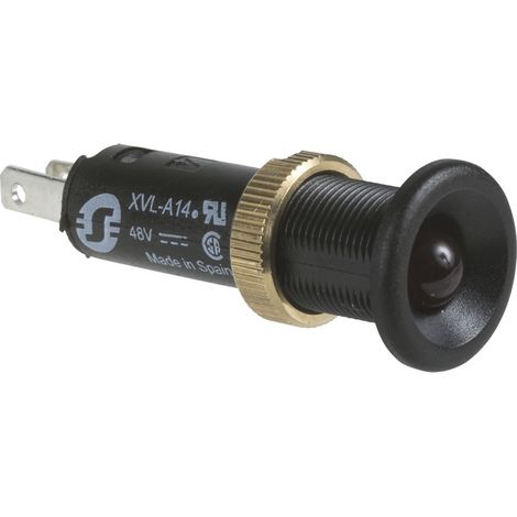 Luz piloto LED HARMONY XVL rojo 8 mm IP40 48 V con conexión rápida y durabilidad de 100000 h