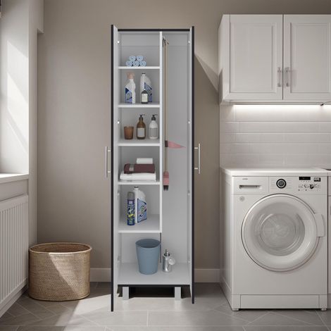 Olds meuble de rangement avec étagères et portes battantes (1/5)