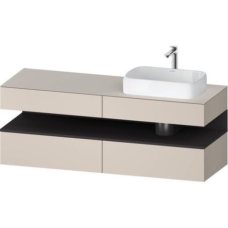 Duravit Collection One Meuble sous-vasque sur console, 2 tiroirs,