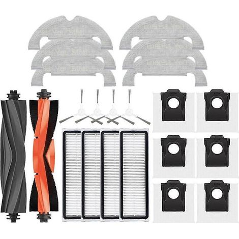 Compatible avec les accessoires de l'aspirateur robot D10 Plus Gen 2 RLD32GD, notamment la brosse principale, la brosse latérale, le filtre HEPA, la serpillière et le sac à poussière. (1/5)