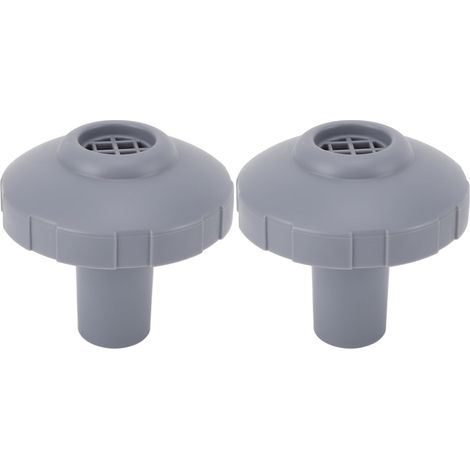 Lot de 2 buses d'entrée de piscine, connecteurs de filtre en plastique résistant à l'usure, avec ensemble de filtre 11070 12364, pour pièces de rechange de piscine hors sol (1/5)