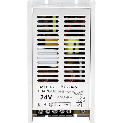 Chargeur de batterie intelligent 24V BC‑24‑5, alimentation 160‑250V pour charge flottante (1/5)
