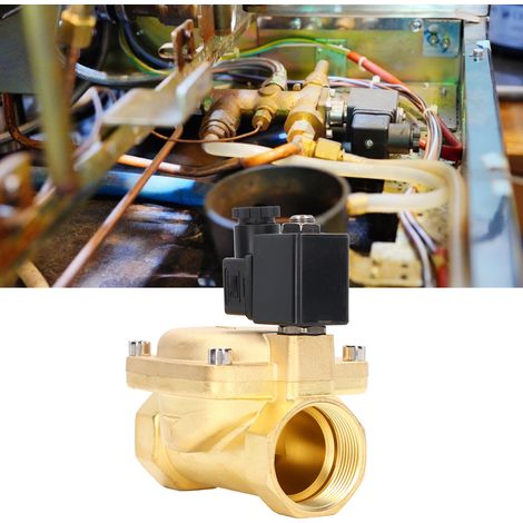 Hochdruck-Magnetventil mit Messingmembran G1-1/4", normalerweise geschlossen, 2 Positionen, vorgesteuert, 110 V Wechselstrom (1/5)