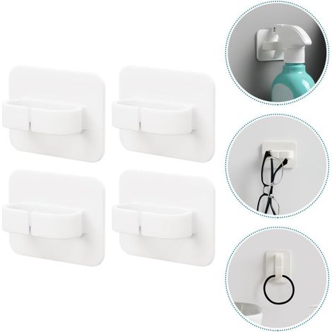Set mit 4 Mehrzweck-Klebehaken für die Wand, geeignet für Sprühflaschen, zur Aufbewahrung in Bad und Küche, runde Ringhaken ohne Abdrücke.