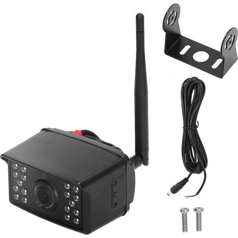 Caméra de recul WiFi HD IP67 étanche 18 LED DC12V à 36V Image claire pour IOS pour Android pour voiture camions RV remorque (1/5)