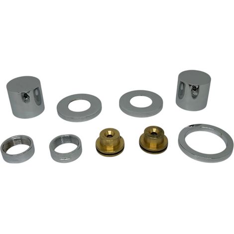 Kit estetico per rubinetteria tonda cromo Jacuzzi 431161951 ex 431161950