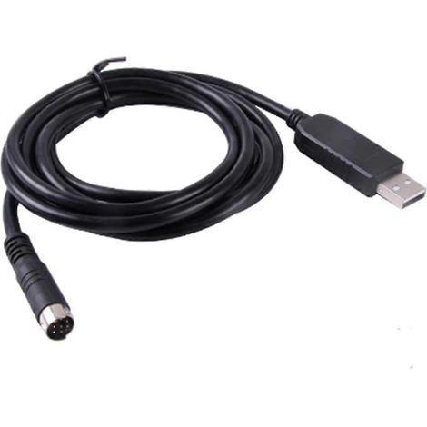 Adaptateur mini-prise USB 8 DIN PL2303GT avec câble de programmation RS232 et convertisseur, compatible avec les automates programmables Allen MicroLogix série 1100. WHBYV (1/4)
