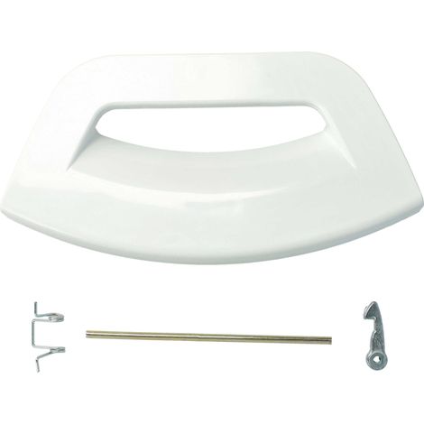 vhbw Door Handle compatible with Hotpoint WMXTF922PUK, WMXTF842PUK, WMXTF822PUK, WMXTF942PUK, WMYF 822P UK Washing Machine plastic White