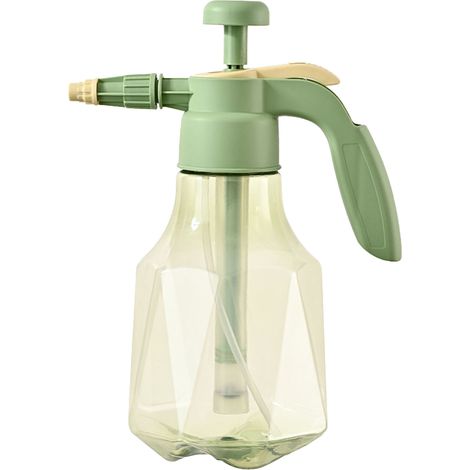 Regadera pulverizadora de gran capacidad de 1,5 L, niebla fina, botella pulverizadora portátil a presión para plantas, ideal para jardinería doméstica (verde). (1/5)