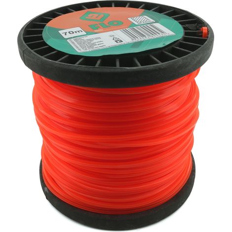 Herramienta de jardinería flo 89453 línea de corte cuadrada 2,6 mm 70 m (1/3)