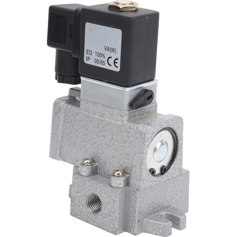 Électrovanne pneumatique 2 positions 3 voies, contrôleur de direction G1/8 po K23JD-6AC220V (1/5)