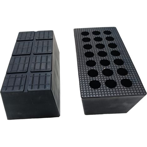 TAMPONE GOMMA APPOGGIO A TRAPEZIO PONTE SOLLEVATORE SERIE T 200x100x70mm TR070