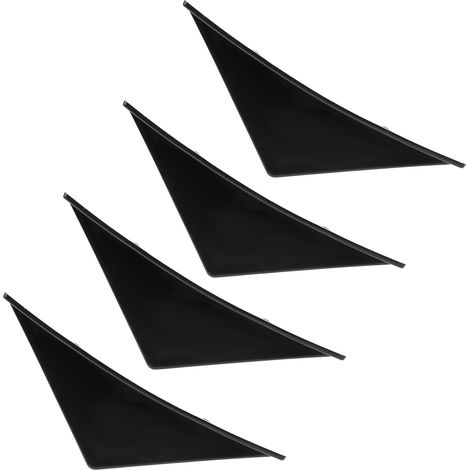 4-teiliges Heckspoiler-Diffusor-Set mit Universalschrauben, glänzend schwarz, Autozubehör (1/5)