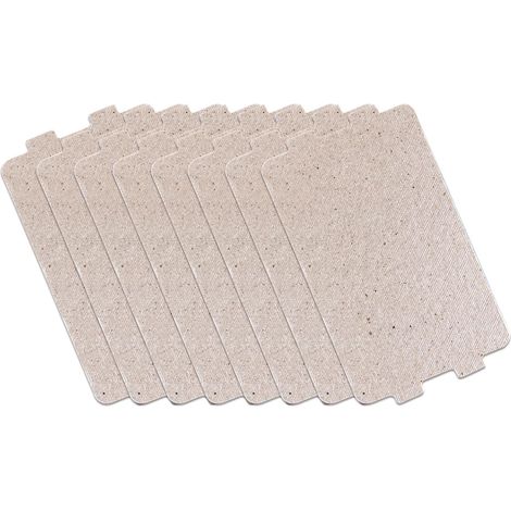 Lot de 8 couvercles universels pour guide d'ondes pour micro-ondes, plaque de mica pour four à micro-ondes, accessoire de réparation de rechange (11,6 x 6,6 cm) (1/5)