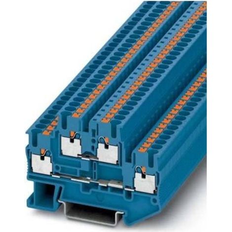 Phoenix Contact PTTB 2,5 BU Blocco di giunzione blu per guida DIN (1/3)