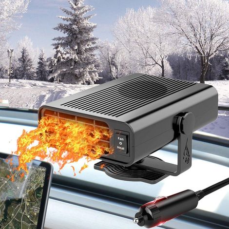 Car Heater, 12V 120W Car Heater 2 in 1 Fast Heating and Cooling with 360° Rotating Base, Car Heater for Windscreen Demister and Defrosting (1/5)