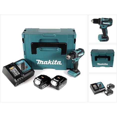 Makita DDF 485 RGJ Akku Bohrschrauber 18V 50Nm im Makpac + 2x 6,0 Ah Akku + Ladegerät