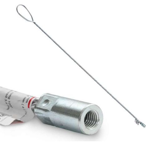 Drahtstiel Stiel für Kesselbürsten flexibel mit Grifföse M10 IG 1000mm lang
