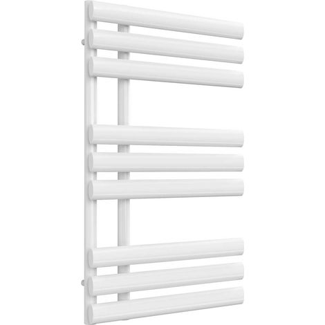 Reina Chisa Designer Heated Towel Rail 820mm H x 500mm W White (1/3)