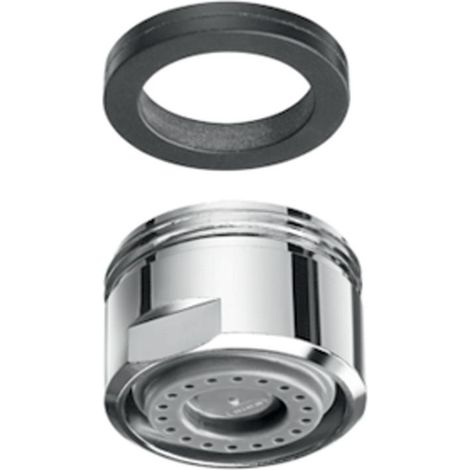 Ensemble de régulateurs de débit LEED, chromé, max. 0,35 gpm, environ 1,3 l/min, filetage AG M24 x 1