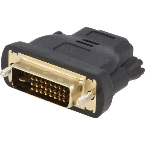 Adaptateur DVI-D male vers HDMI femelle noir