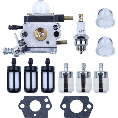 Kit de carburateur, filtre à carburant et ampoule de amorçage pour motobineuse Mantis 7222 7225 7230 TC2100 Echo 12520013123 12520013124 Zama C1U-K54A (1/5)