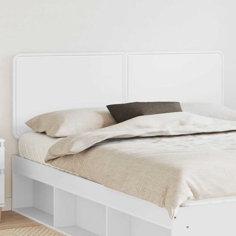 Tête de lit Blanc Bois d'ingénierie vidaXL (1/5)