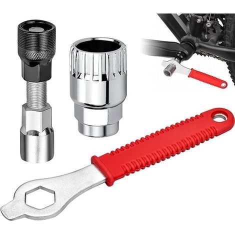 Estrattore universale per albero motore, 2 pezzi, estrattore professionale per albero motore, accessorio per bicicletta, attrezzo per bicicletta, chiave per albero motore, universale (1/5)