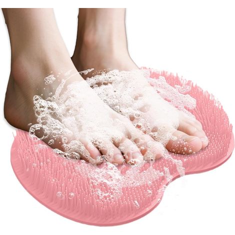 Tapis Exfoliant Pour Pieds Sous La Douche Nettoyant Pour Le Dos Pour La Tapis De Nettoyage Antidérapant À Ventouses Pour Le Dos, Les Bras Et Les Pieds, Idéal Pour Femmes Et Hommes (1/5)