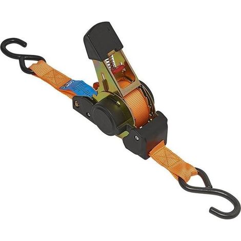 Sangle D'arrimage Avec Tendeur à Cliquet + 350cm 320kg Auto-enroulante (1/5)