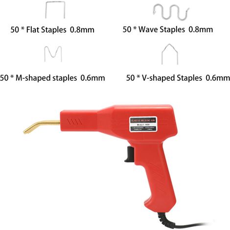Agrafeuse pour outils de soudage de plastiques pratiques, machine à agrafer pour la réparation de PVC, agrafeuse pour la réparation de pare-chocs de voiture, outil de soudage